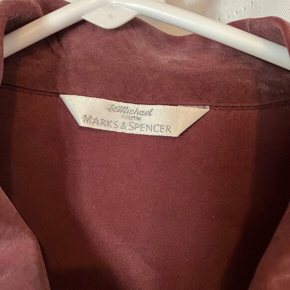 Marks and Spencer Silky Garnet Blouse - Picture 4 of 5
